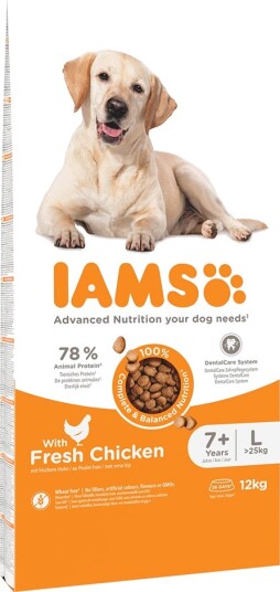 Iams Tørrfôr Senior Advanced Nutrition Large Dog 7+ Med Kylling 2 X 12 kg