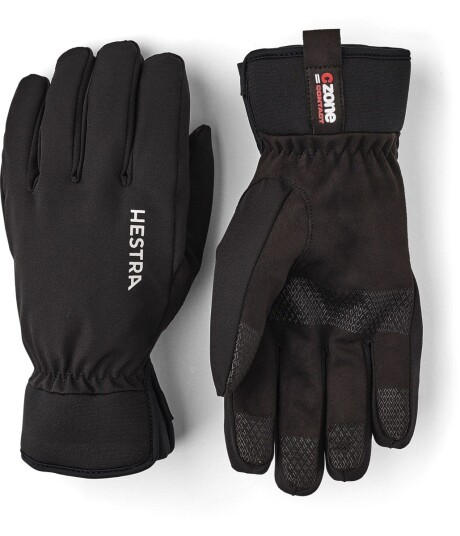 Hestra Czone Contact Glove -5 Finger Svart 6 Hestra Czone Contact Glove -5 Finger Svart 6
