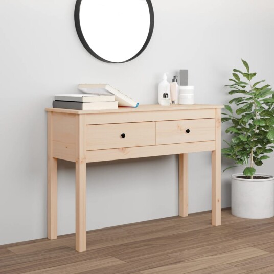 vidaXL Konsollbord 100x35x75 cm heltre furu vidaXL Konsollbord 100x35x75 cm heltre furu