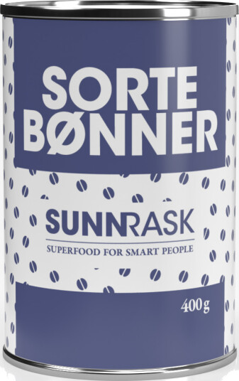 SunnRask Hermetiserte Sorte Bønner 400g