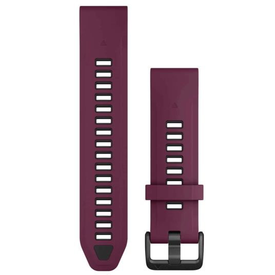 Garmin QuickFit 20 Silicone Merlot/Graphite Merlot/Graphite one_size Garmin QuickFit 20 Silicone Merlot/Graphite Merlot/Graphite one_size