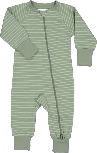 Geggamoja Pyjamas Two Way Zipper GREEN/GREEN 50/56 L