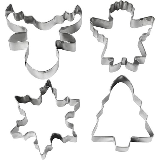 Utstikkerformer Creativ Company Juletre Engel Reinsdyr Snøkrystall 8 cm 4 stk/1 Pk 782886 Utstikkerformer Creativ Company Juletre Engel Reinsdyr Snøkrystall 8 cm 4 stk/1 Pk 782886