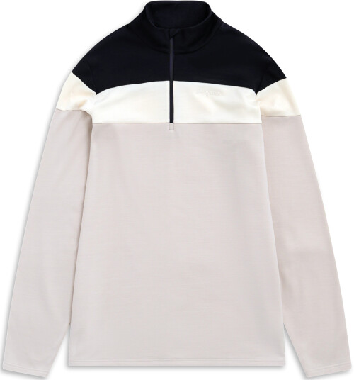 Bergans Men´s Uldal Wool Half Zip  Bone White/black/creme S