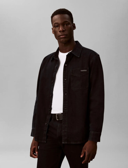 Calvin Klein Jeans Blue Black Stone 90S Overshirt - Navy - XS