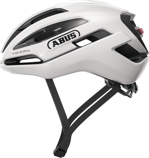 ABUS Taipan LED sykkelhjelm shiny white