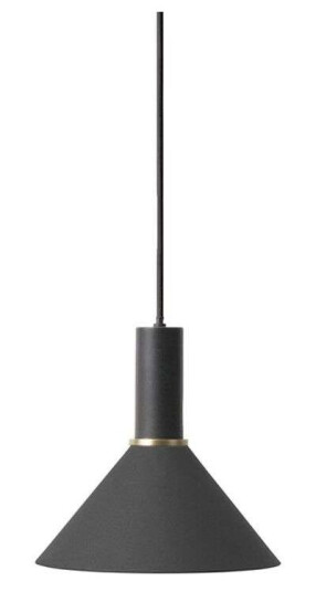 ferm LIVING - Collect Pendel Cone Low Black ferm LIVING - Collect Pendel Cone Low Black