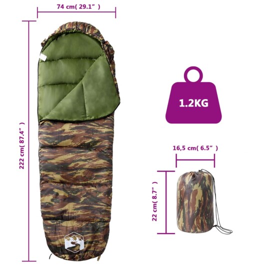 vidaXL Sovepose for voksne camping 3 sesonger vidaXL Sovepose for voksne camping 3 sesonger
