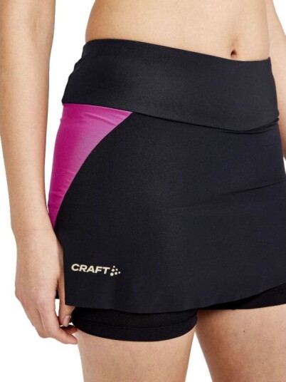 Craft Women's Pro Hypervent 2in1 Skirt S, Black-Roxo