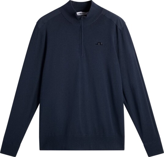 J.Lindeberg Jeffrey Windbreaker Sweater Blå Golfgenser herre JL Navy X Large
