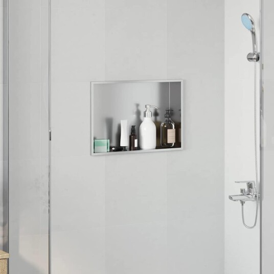 Dusjniche sølv 45 x 30 x 9,5 cm Rustfritt Stål