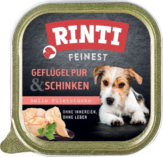 Rinti Våtfôr Finest Fjærkre & Skinke 11 X 150 G