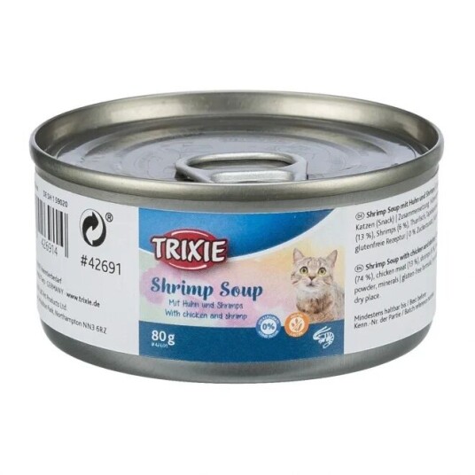 Trixie Suppe Til Katt Med Kylling Och Reke 80 G