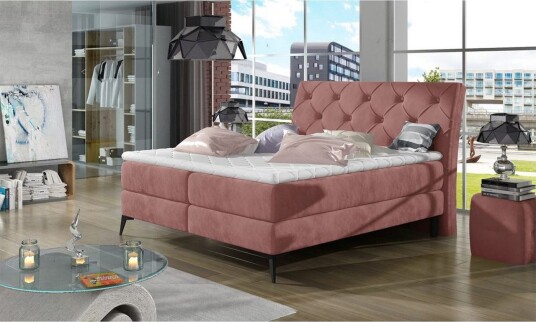 Komplett sängpaket kontinentalsäng Eltap Rosa 140x200 11  