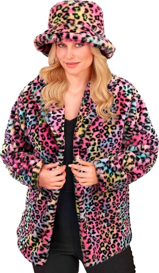 Widmann Pelsjakke Leopard Rosa XX-Large 11153