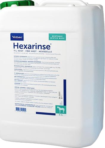 Hexarinse munnskyllevæske til hest 5 L