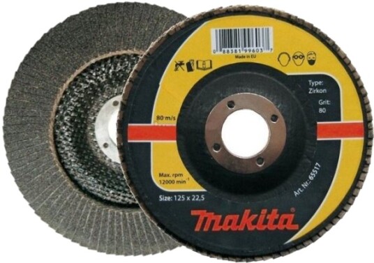 Makita Slipeskive/Lamellslipeplate Zirkon 125mm P40 Makita Slipeskive/Lamellslipeplate Zirkon 125mm P40