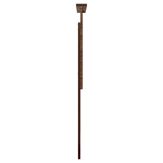  Hodegavl med hodegjerde Brun Eik 80 cm Konstruert tre