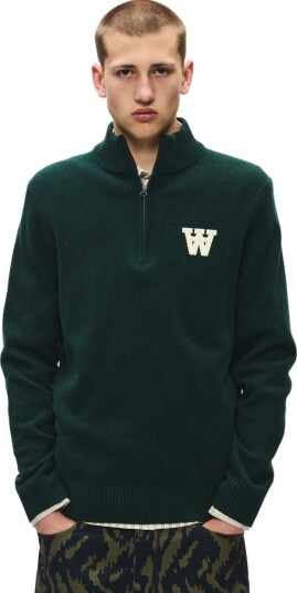 WOOD WOOD Wwtay Half Zipper 25081 Green M