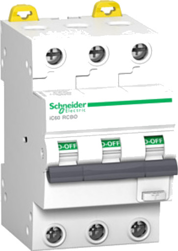 Schneider Electric Schneider Jordfeilautomat IC60 3P 16A 30MA C 10kA - 1600936 Schneider Electric Schneider Jordfeilautomat IC60 3P 16A 30MA C 10kA - 1600936