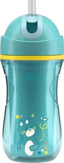 Chicco 00006991250000 Single/Enkelt 0,266 L Turkis Plast Silikon Kopp Universell