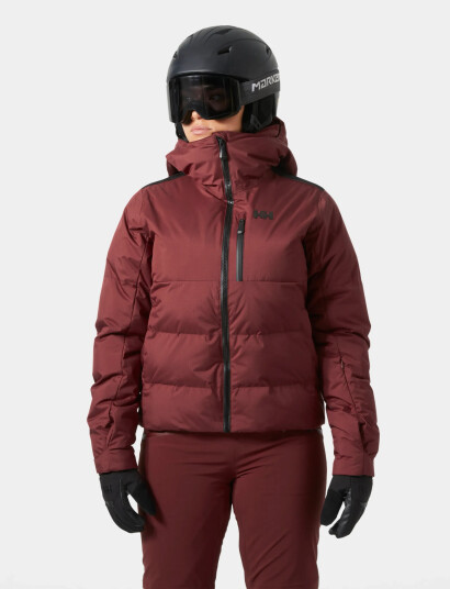 Helly Hansen W Kvitfjell Race Puffy Jacket - Burgundy - XS