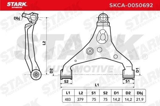 STARK SKCA 0050692 Bærearm