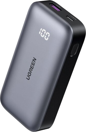Ugreen Mini Powerbank 10000mAh 30W Hurtiglading Grå Ugreen Mini Powerbank 10000mAh 30W Hurtiglading Grå