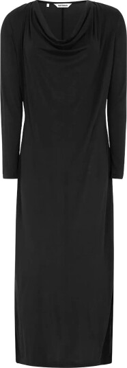 Soft Rebels Srella Draped Ls Dress Black L