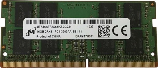 Rebuild IT MTA16ATF2G64HZ-3G2J1 Micron 16GB DDR4-3200MHz PC4-25600 non-ECC Unbuffered CL22 260-Pin