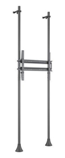 Multibrackets M Pro Series MBFW2P1UHD monteringssett - enkeltside - for LCD-skjerm - dual pole, 3 m length, fixed arms - svart