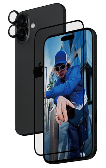PanzerGlass 2-i-1 Skjermbeskytter for iPhone 16 Plus - Herdet Glass med Kamerabeskyttelse