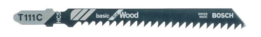 Bosch T 111 C Stikksagblad for Tre - 100 mm, 5 Deler