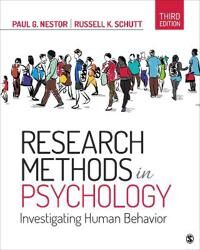 Research Methods In Psychology Av Paul G. Nestor, Russell K. Schutt