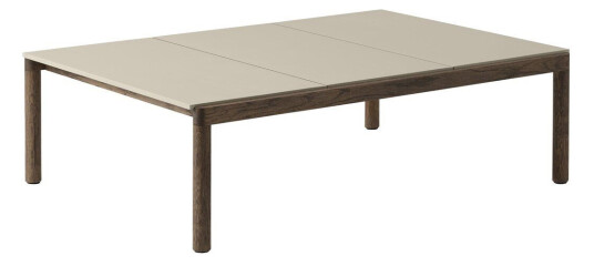 Muuto Couple 3 Plain salongbord 120 x 84 x 35 cm Sand-dark oiled oak