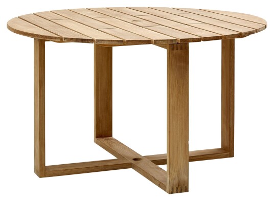 Cane-line Endless spisebord, Ø130, Teak