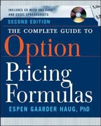 The Complete Guide To Option Pricing Formulas Av Espen Gaarder Haug