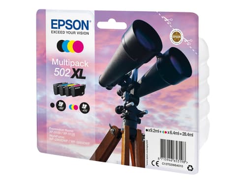 Epson Blekk Multipack (bk/c/m/y) 502xl - Xp-5100/5105/wf-2860