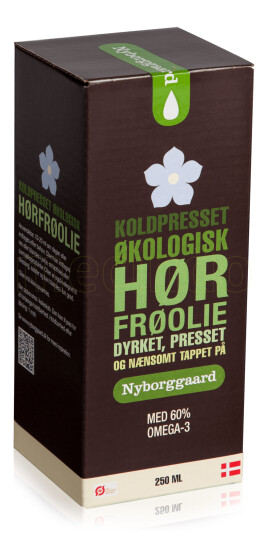Nyborggaard Linfrøolje Kaldpresset Ø 250ml Nyborggaard Linfrøolje Kaldpresset Ø 250ml