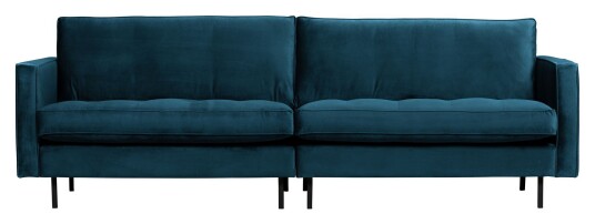 BePureHome Rodeo Classic 3-seter. Sofa - Blå Velur