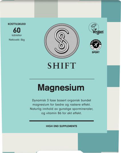 Shift Magnesium Tabletter 60 stk. Shift Magnesium Tabletter 60 stk.