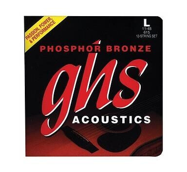 Ghs 615 Phosphor Bronze 011-048 12-String Light