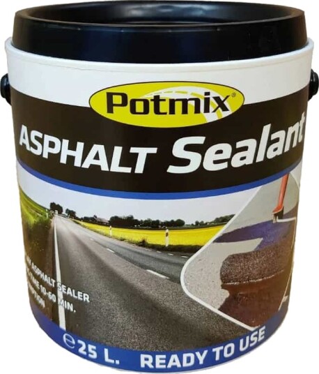Asfaltmaling Potmix Asfalt Sealant Asfaltfornyer 25 liter