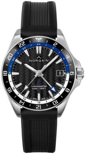 Norqain Herreklokke NN1100SC1CG/BA111/15BR.18S Adventure Sort/Gummi Norqain Herreklokke NN1100SC1CG/BA111/15BR.18S Adventure Sort/Gummi