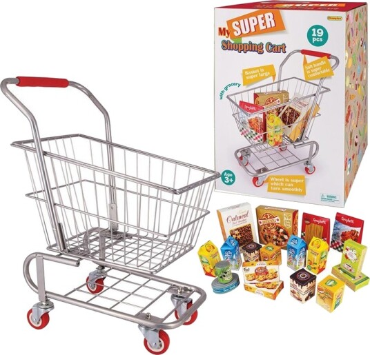 Min Super Handlevogn m/ lekemat 19 Deler Min Super Handlevogn m/ lekemat 19 Deler