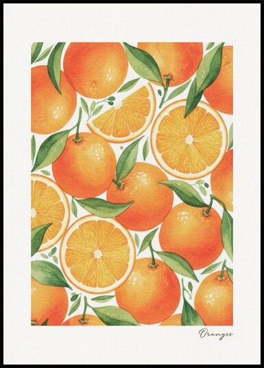 Framed Oranges Plakat Plakat / 100x150cm