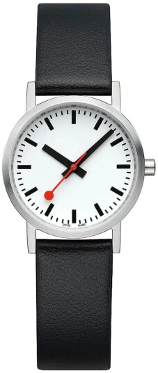 Mondaine Dameklokke A658.30323.16OMV Classic Hvit/Lær Ø30 mm Mondaine Dameklokke A658.30323.16OMV Classic Hvit/Lær Ø30 mm