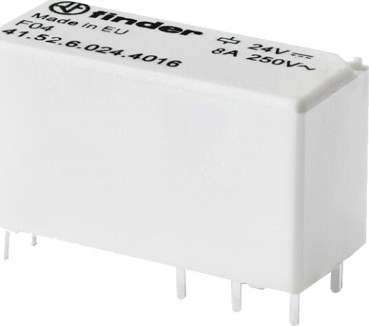Finder Printrelé 41.52.6.024.4016 24 V/Dc 8 A 2 Omkoblere 1 Stk