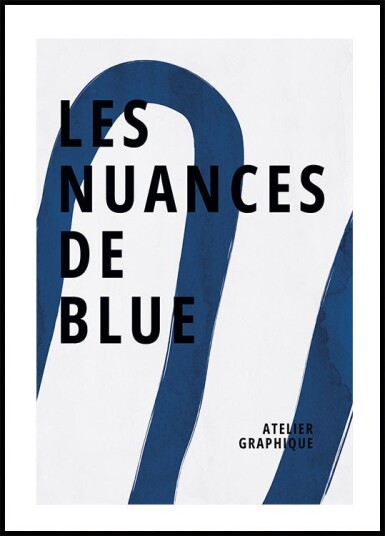 Les Nuances De Blue Plakat Plakat / 21x30cm