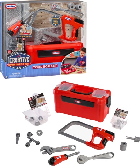 Little Tikes Lt Creative Construction Tool Box Set Red ONE SIZE Little Tikes Lt Creative Construction Tool Box Set Red ONE SIZE